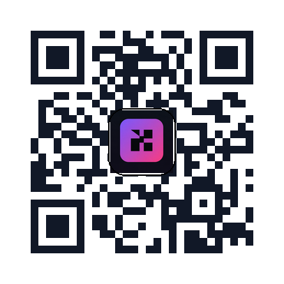 QR code with a logo embedded in the center