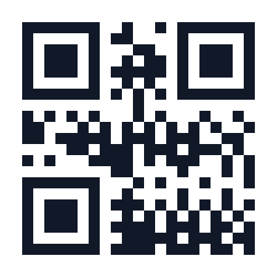 Standard QR code, version 1