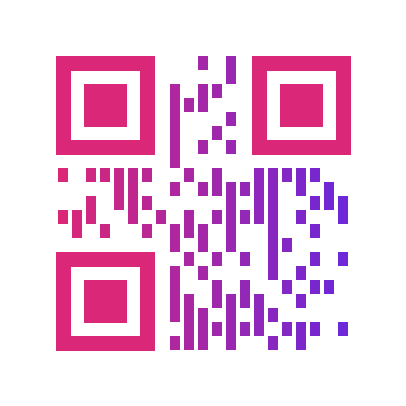 Vertical-bar gradient QR code, decoded text: 10 GIF FX